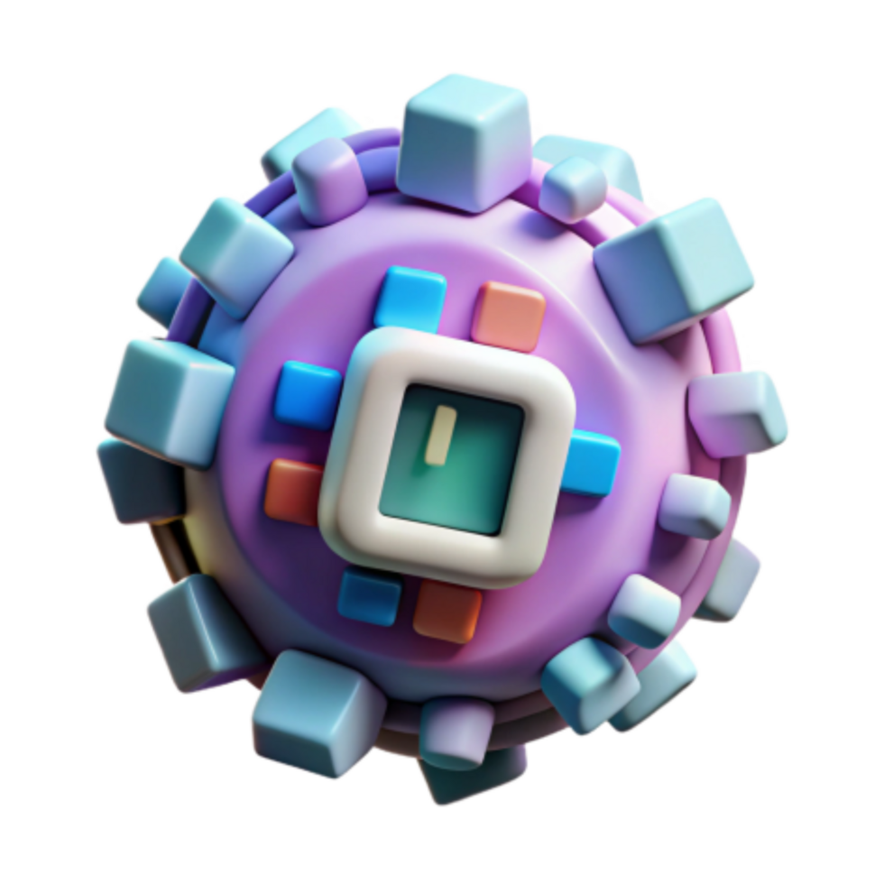 extraordinary minimalist Abstract 3D Colorful Cube Sphere premium png