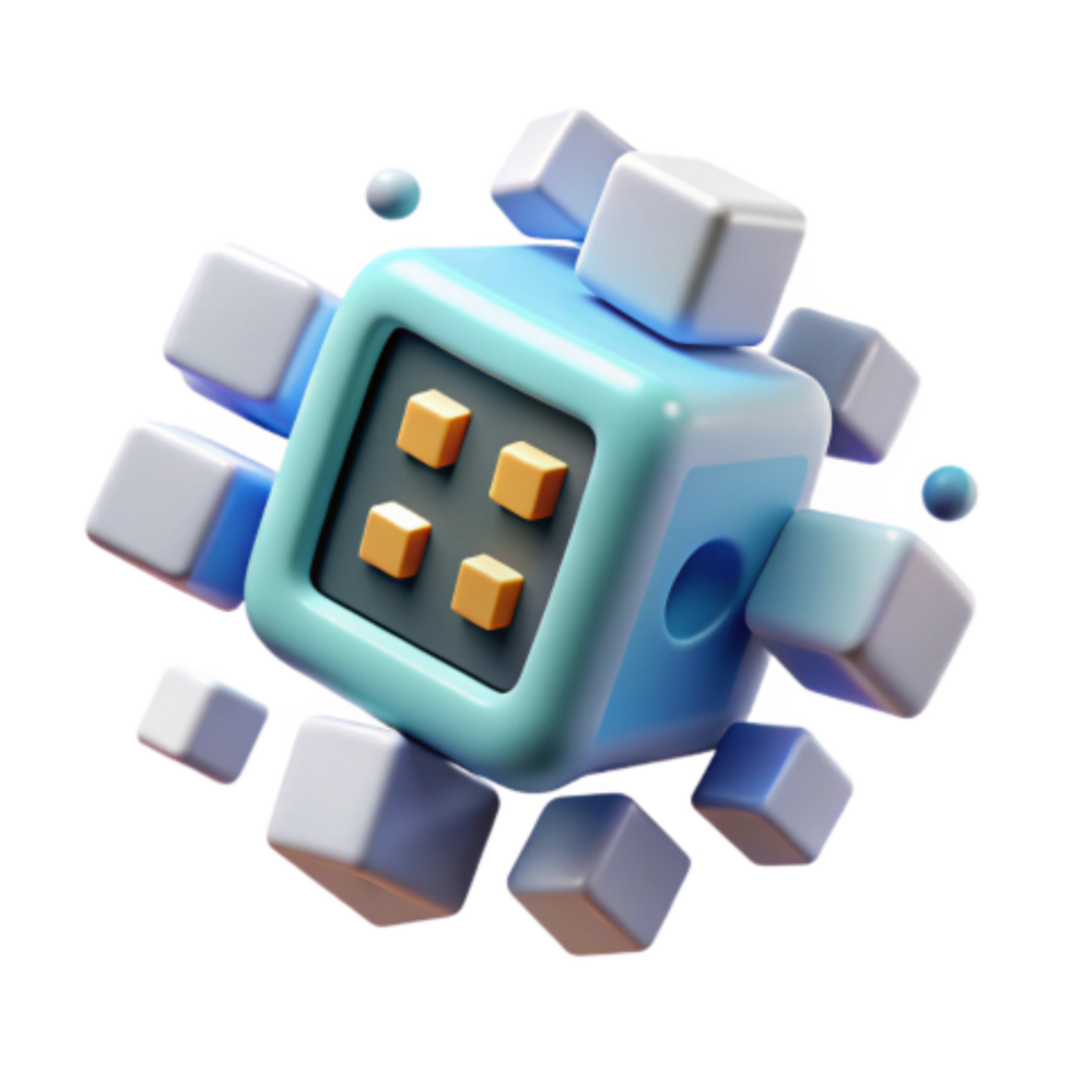 impressive abstract Modular 3D Cube Design Abstract Blocks, Geometric Shapes original png