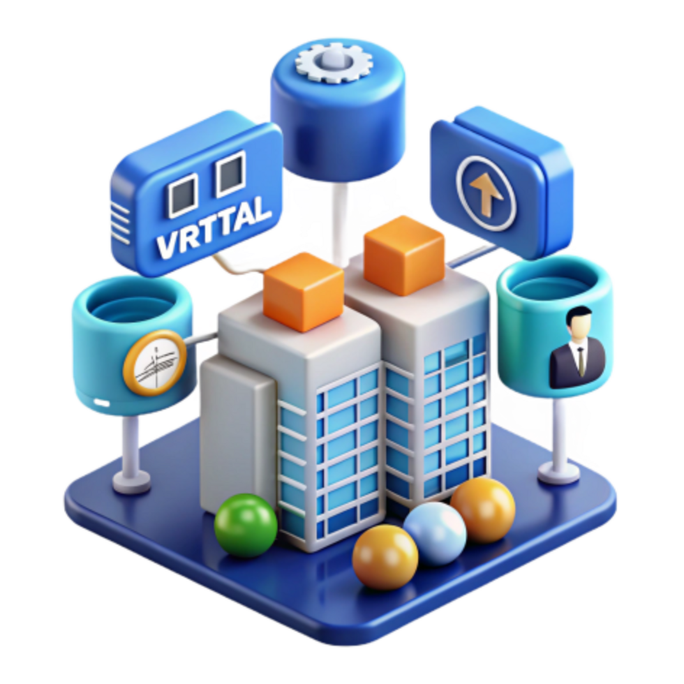 extraordinary abstract Virtual Office Streamlined Workflow, Global Team Collaboration original png