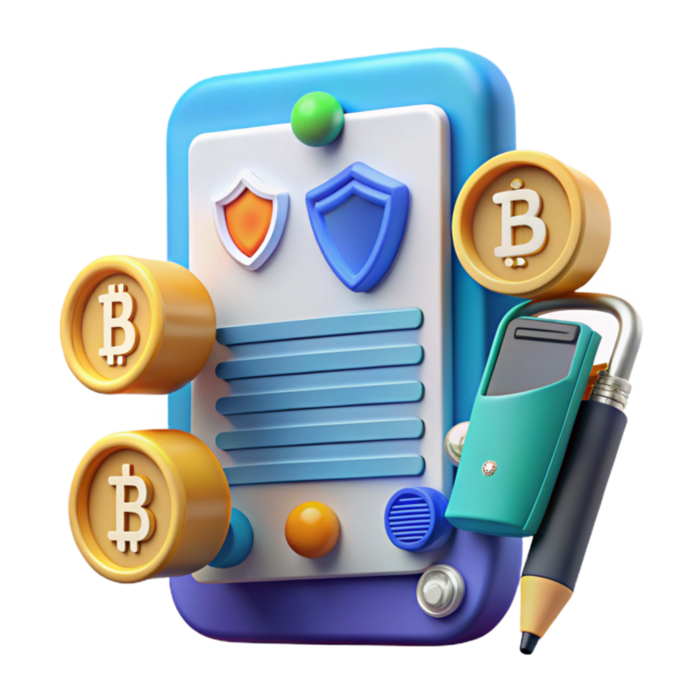 impressive creative Mobile Crypto Security Safeguarding Digital Assets high resolution png