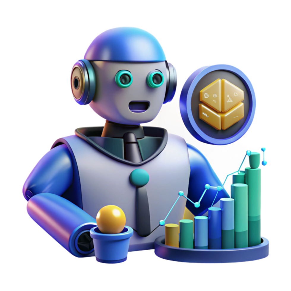 beautiful contemporary AI-Powered Business Analytics Growth, Insights, and Automation high resolution png