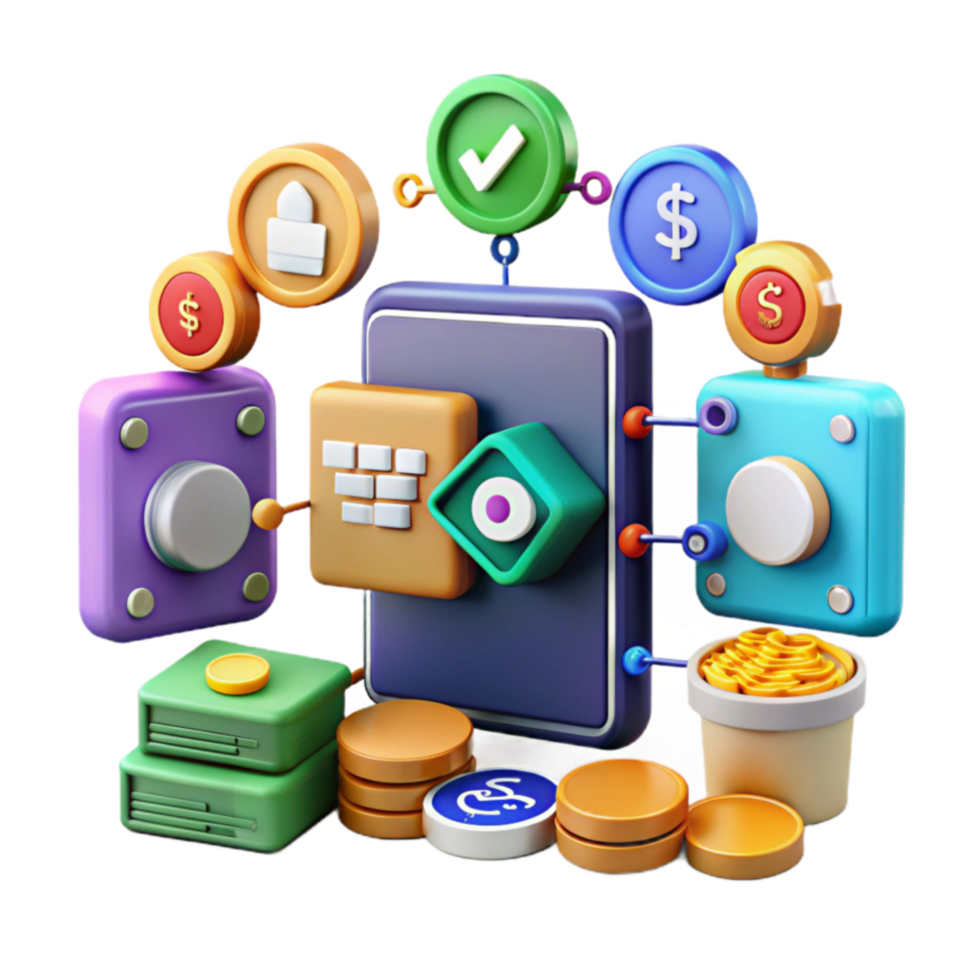 impressive contemporary Digital Finance System Secure Online Transactions Payments authentic png