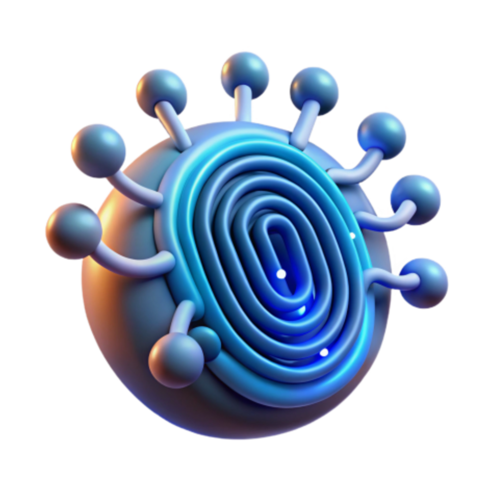impressive contemporary Abstract Viral Structure 3D Render of a Concentric Spiral Pathogen professional png