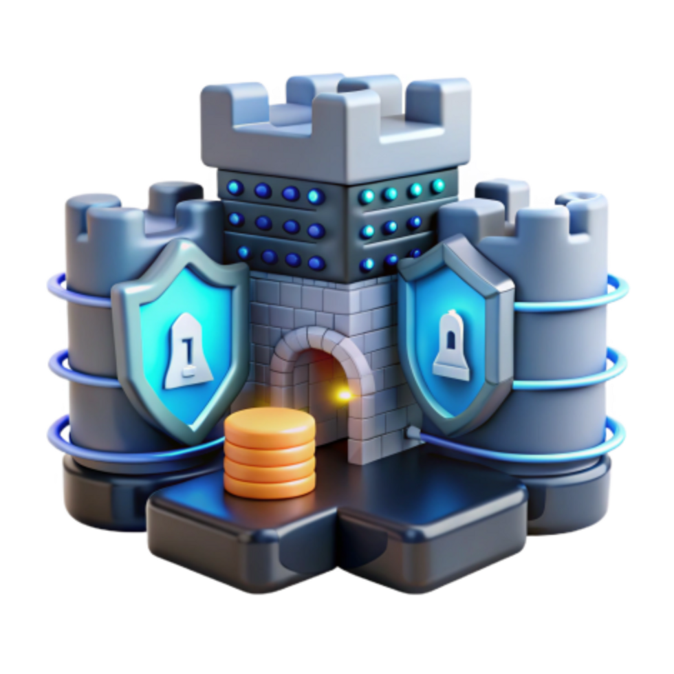 extraordinary artistic Digital Fortress Secure Data Protection Storage authentic png