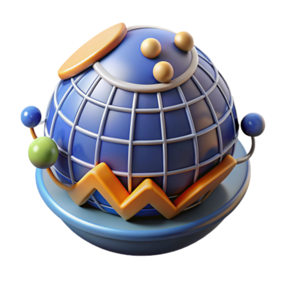 serene artistic Global Growth 3D Render of an Upward Trend detailed png