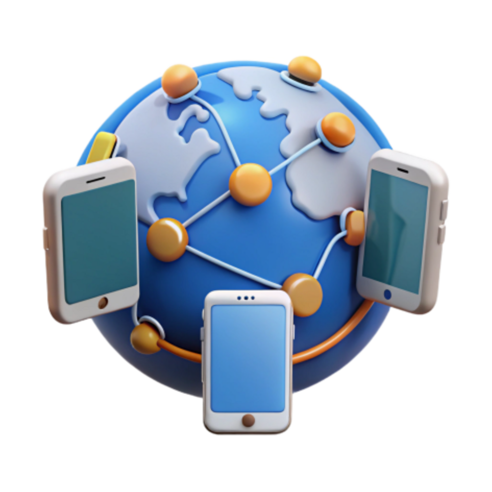 wonderful creative Global Mobile Network Connectivity exclusive png