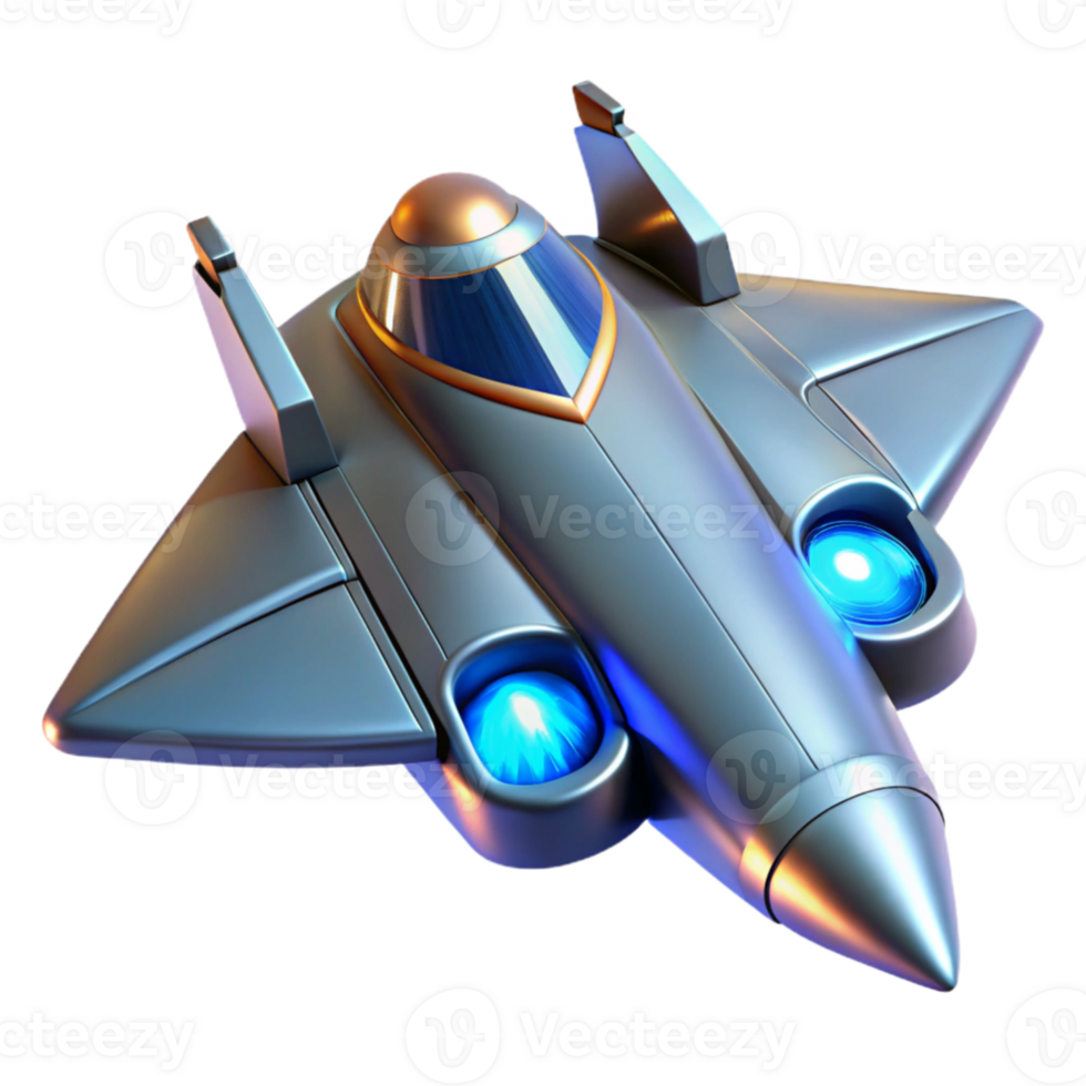 stunning abstract Futuristic Spaceship 3D Render authentic png