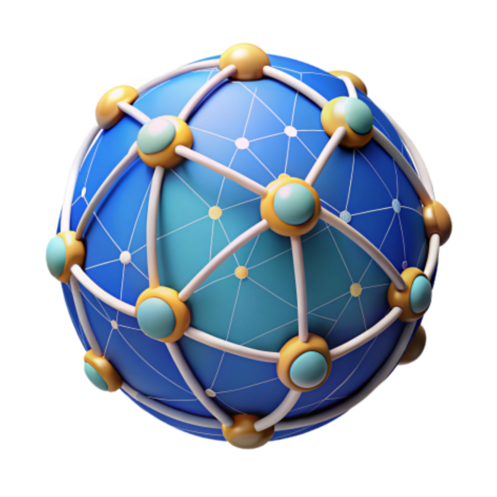 serene classic Global Network Connections Interconnectivity and Data Flow 4K png