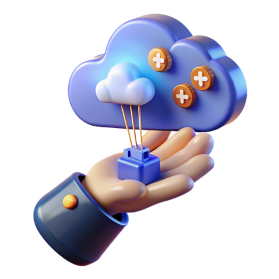 dramatic artistic Cloud Computing Enhanced Data Storage and Accessibility original png