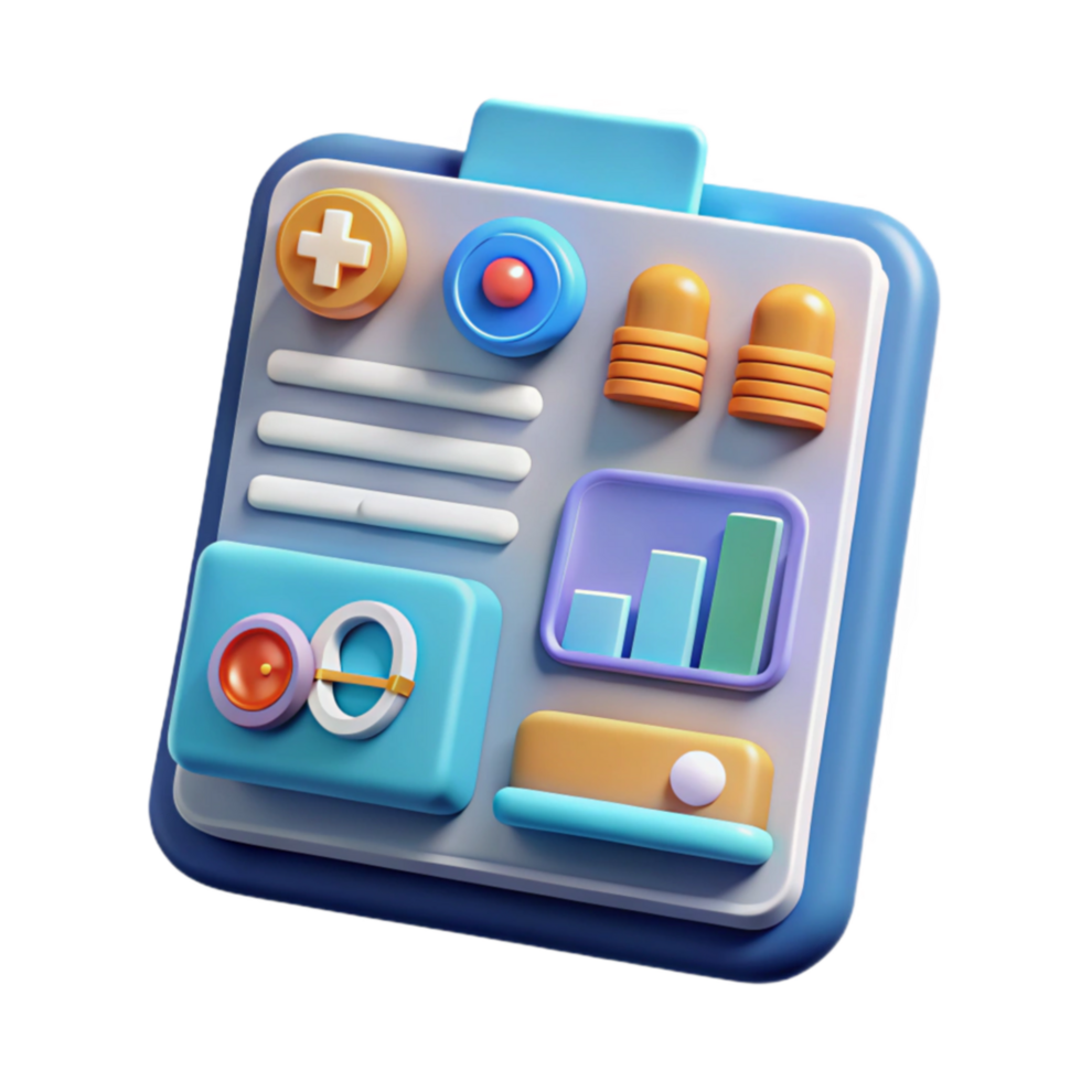 stunning creative Digital Health Dashboard Data Visualization Management 4K png