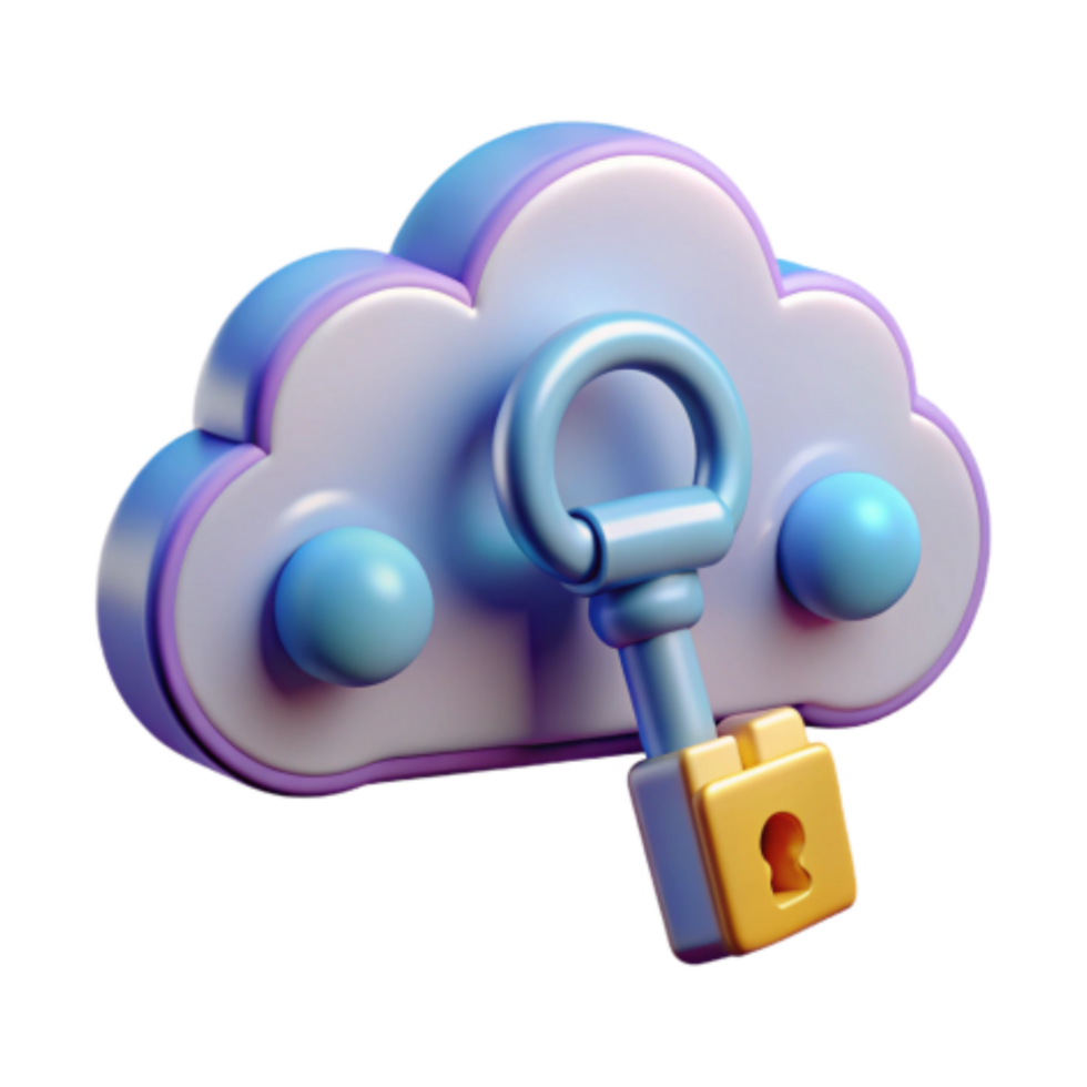 serene rustic Cloud Data Security Key to Access Encryption original png