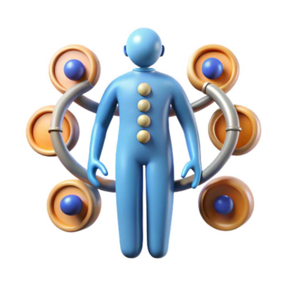 impressive artistic Holistic System Integration A 3D Model original png