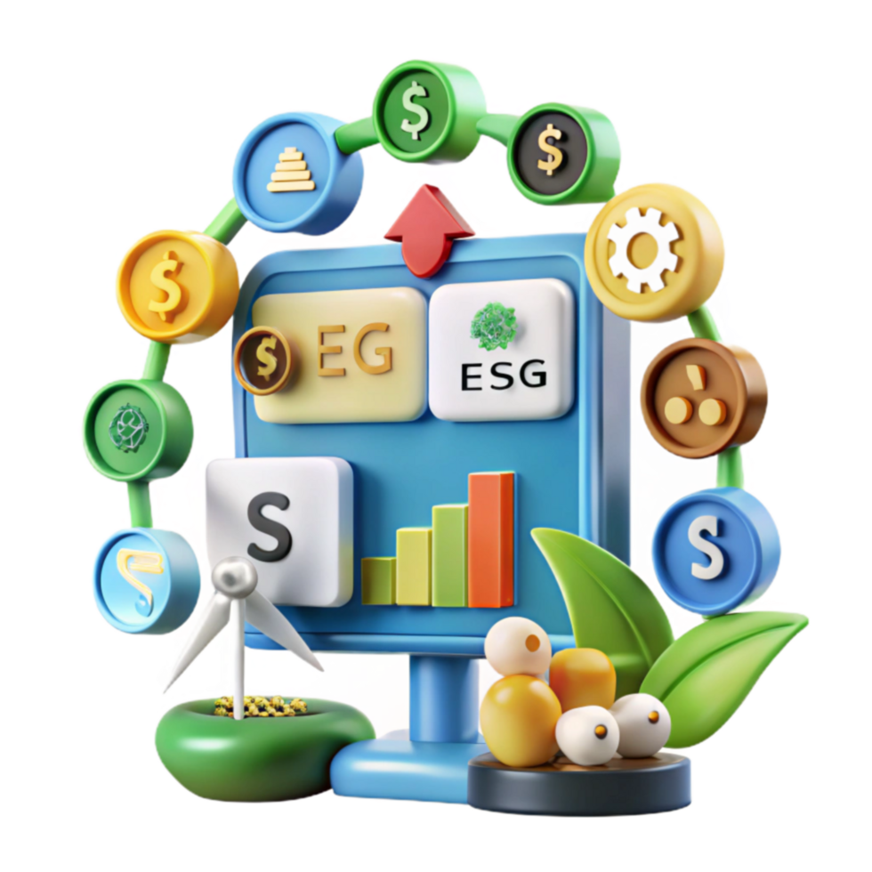 extraordinary artistic ESG Investing Sustainable Growth Financial Returns high resolution png
