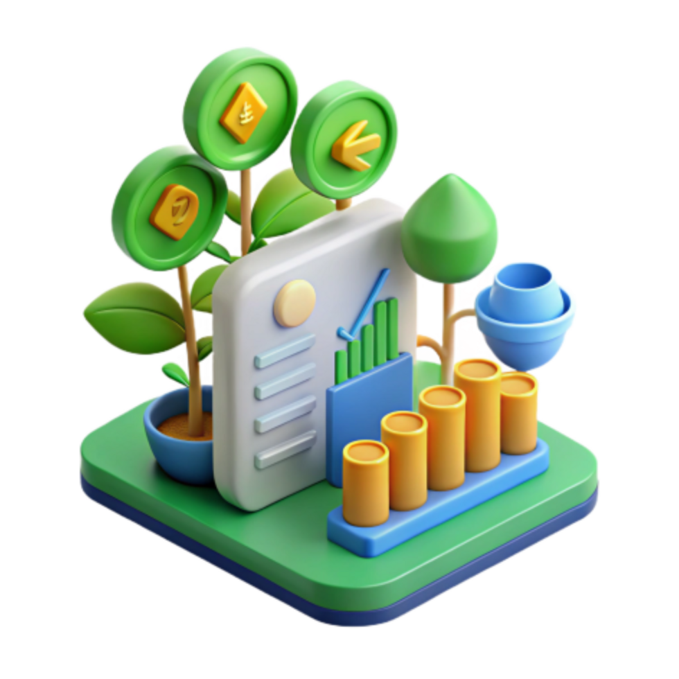 beautiful rustic Financial Growth Visualizing Investment Returns exclusive png