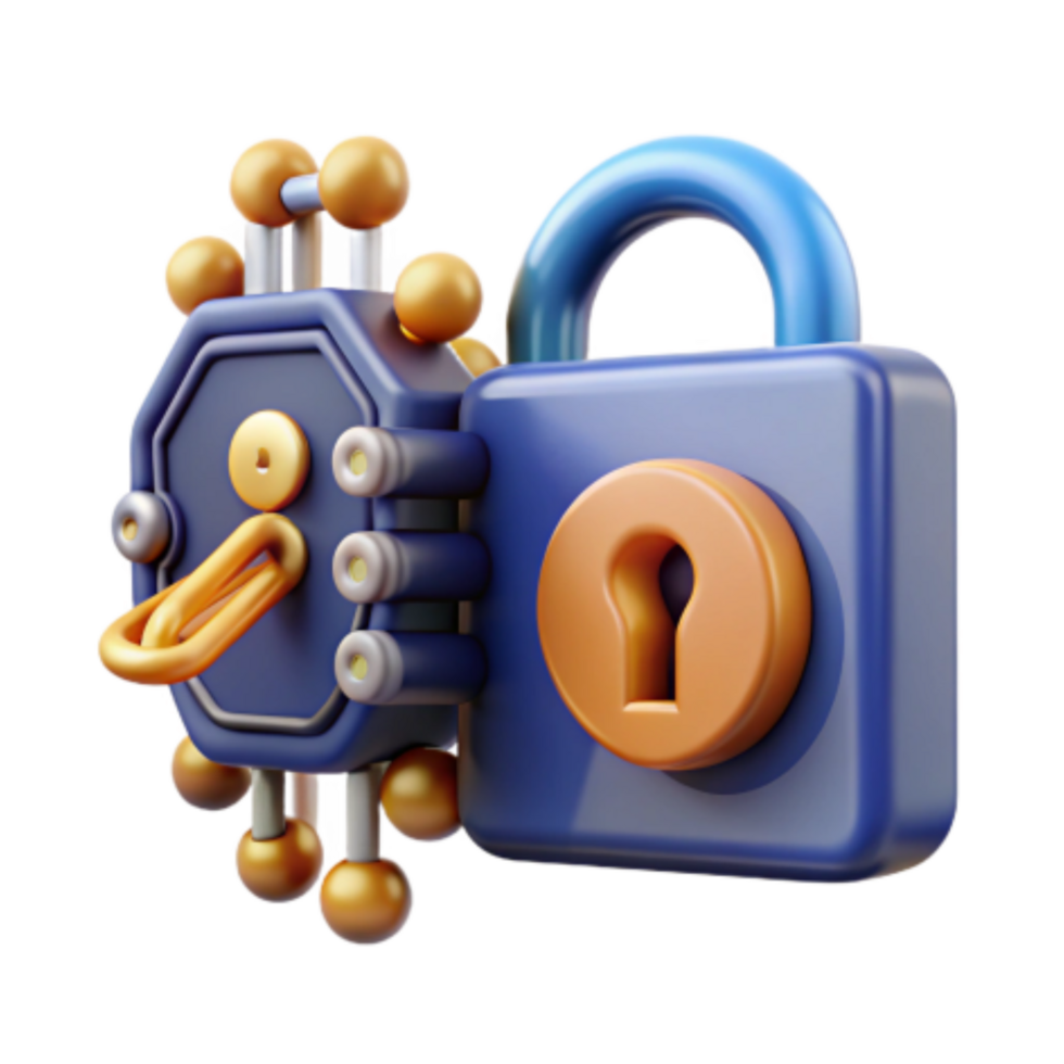 dramatic minimalist Advanced Security System Digital Lock Key Technology 4K png