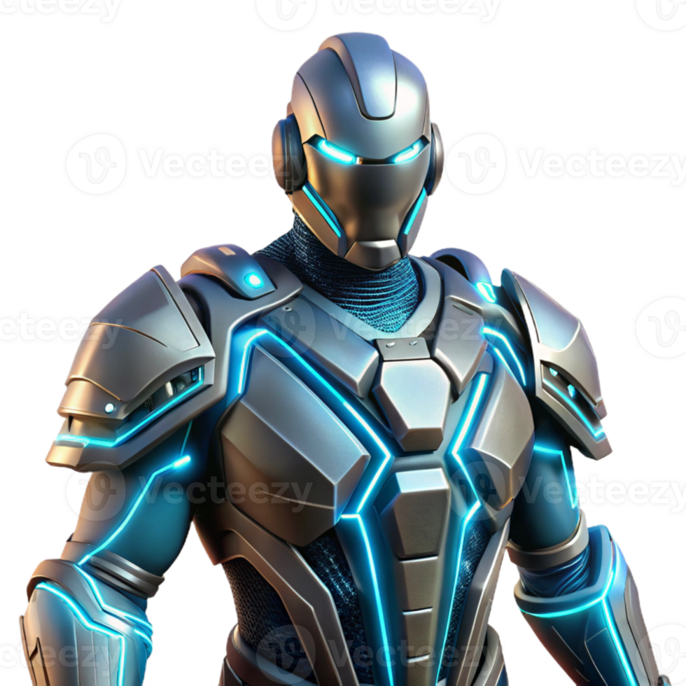 wonderful creative Futuristic Robot 3D Render professional png