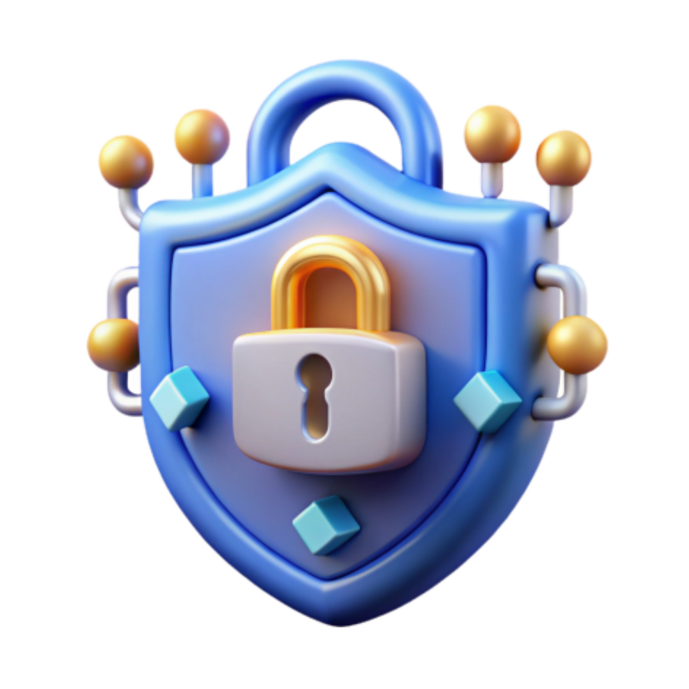 stunning artistic Cybersecurity Shield Network Protection Data Security authentic png