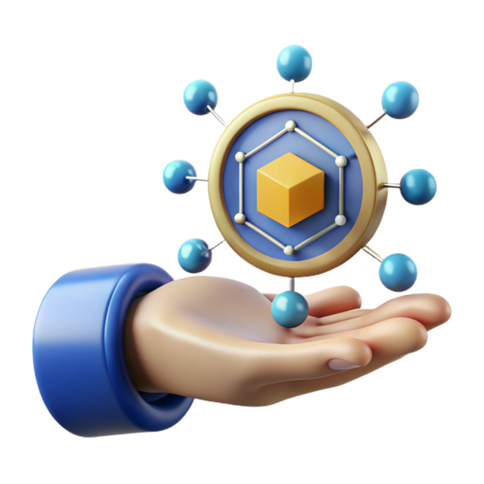 stunning vintage Secure Data Sharing Networked Cube Concept high quality png