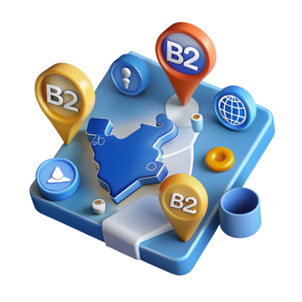 extraordinary vintage B2B Location Mapping Business-to-Business Geographic Targeting original png