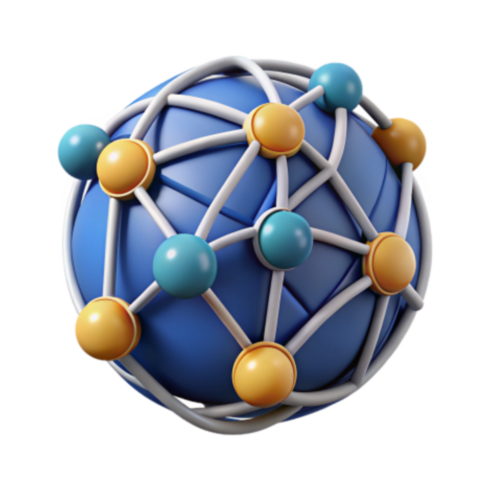 magnificent vintage Global Network Interconnections and Relationships 4K png