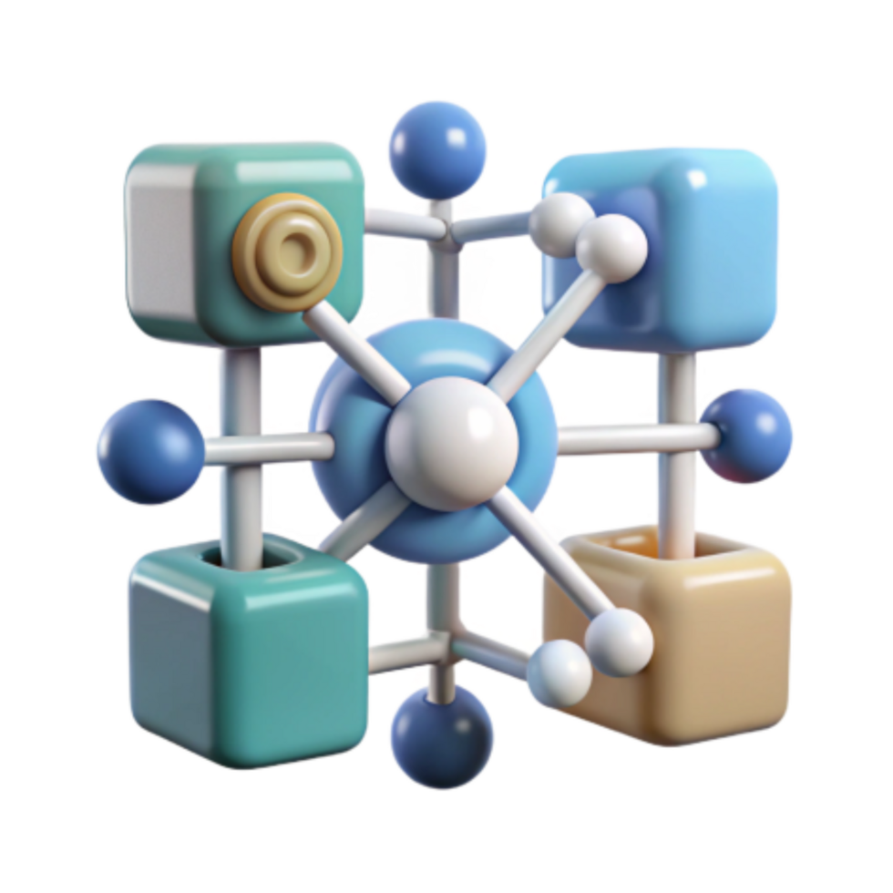beautiful abstract Systemic Interconnectivity A Modular Approach authentic png