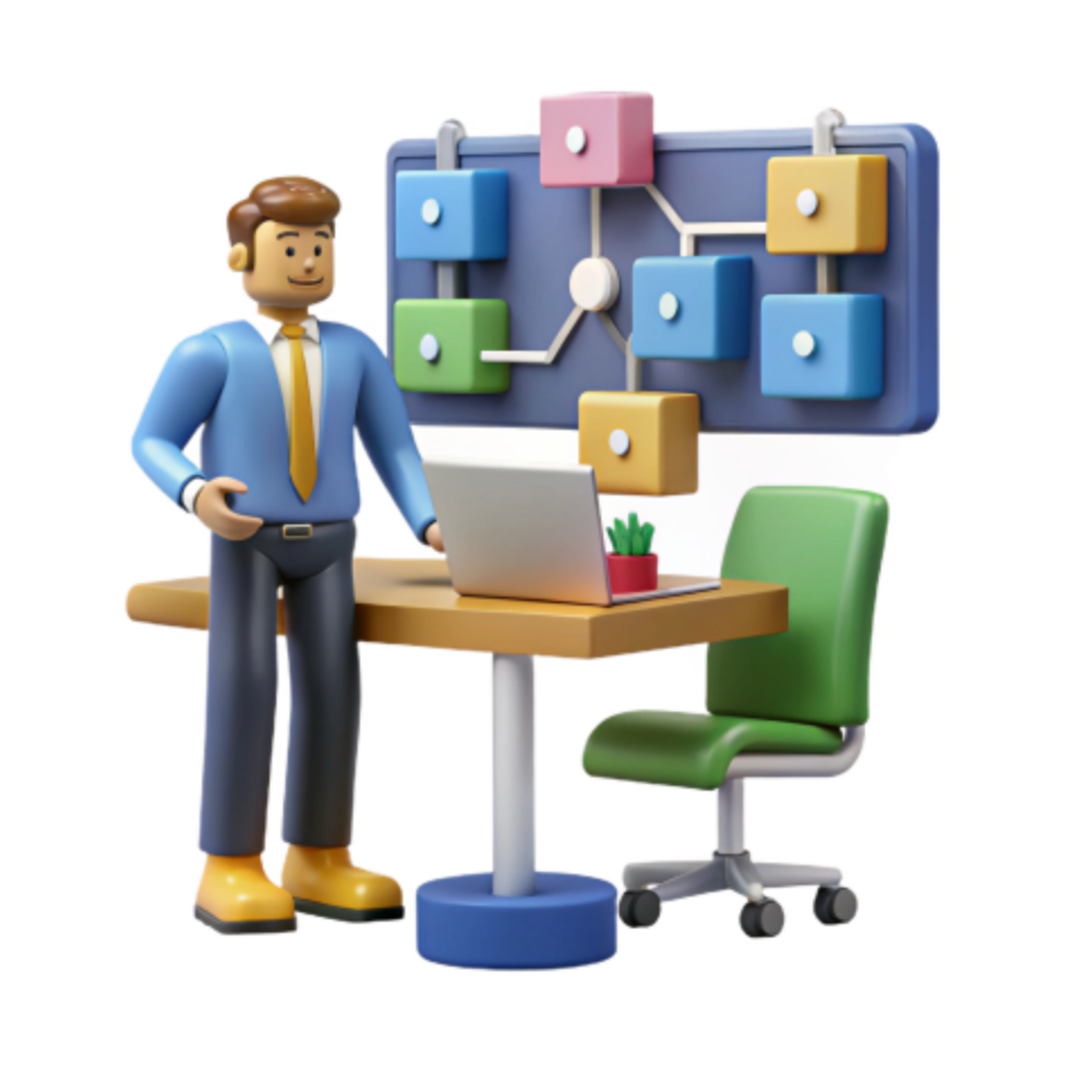 extraordinary artistic Project Management Workflow Optimization with Visual Planning detailed png
