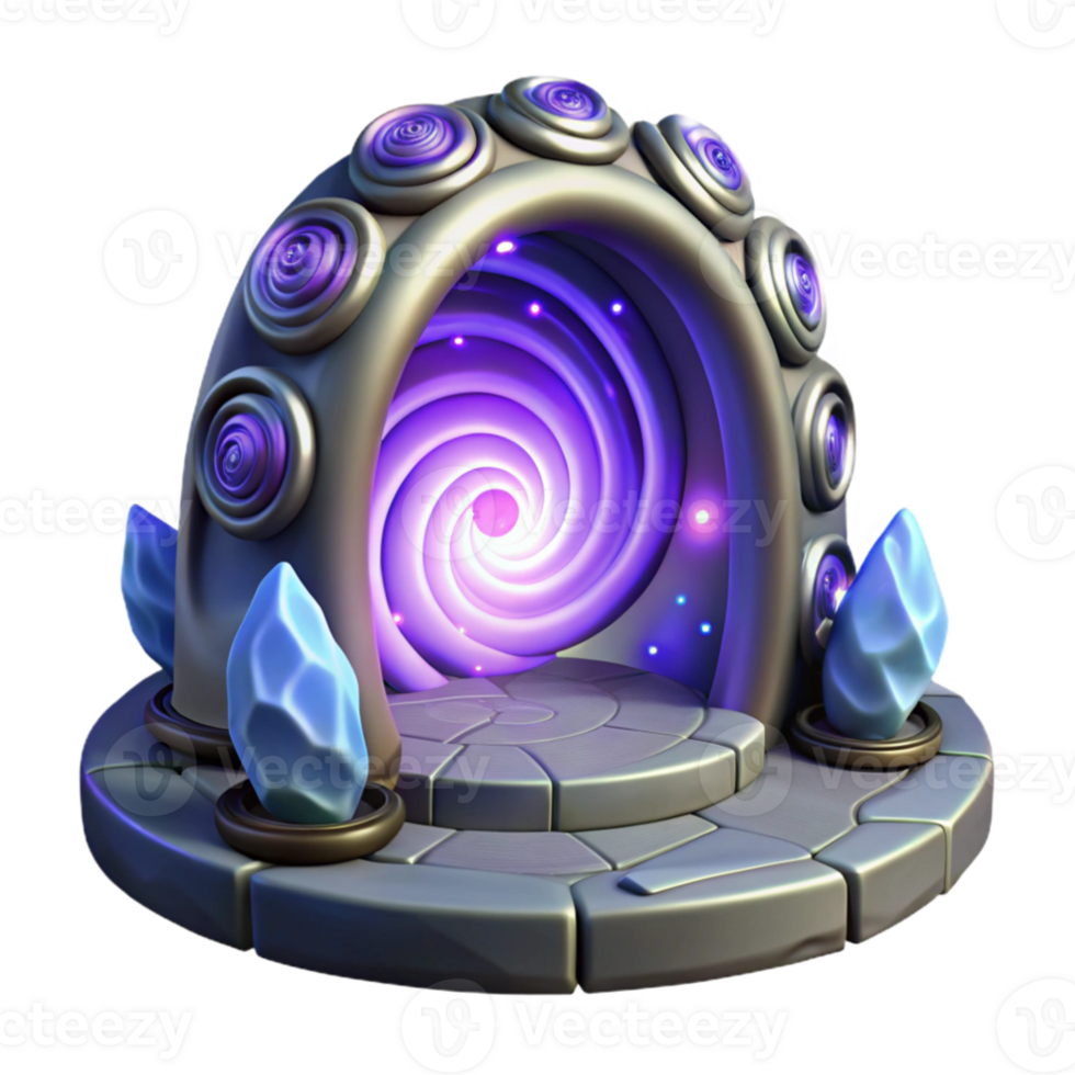 wonderful contemporary Mystic Portal 3D Render premium png