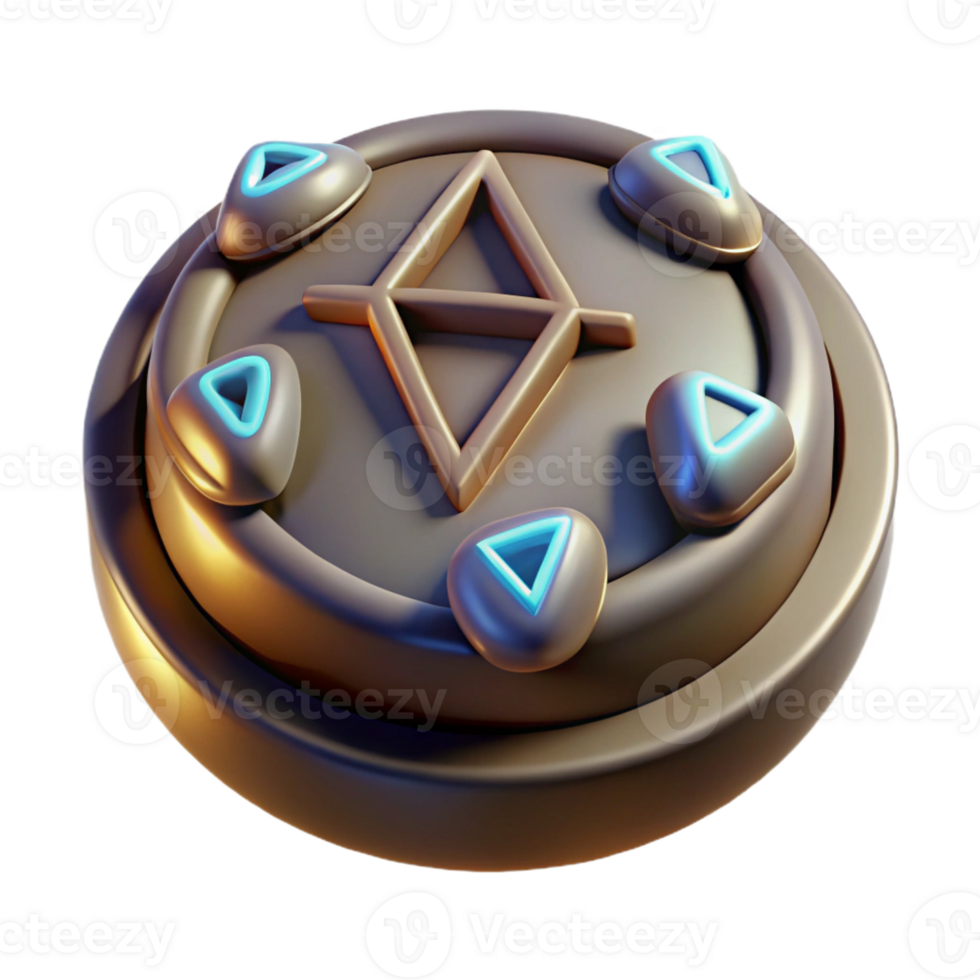 stunning creative 3D Render Abstract Symbol Token high quality png