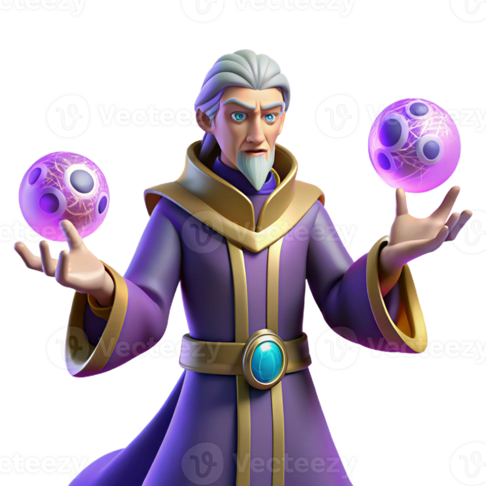 magnificent abstract Wizard 3D Render professional png