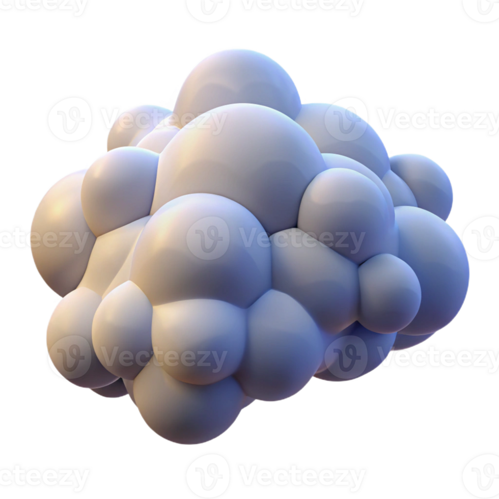 magnificent artistic 3D Render Abstract Cloud of Spheres high resolution png