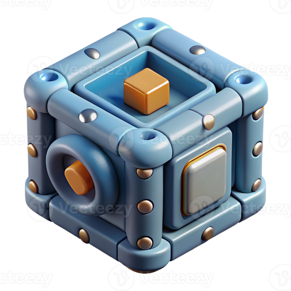 stunning modern Abstract 3D Cube Illustration Geometric Shapes and Color Blocks exclusive png