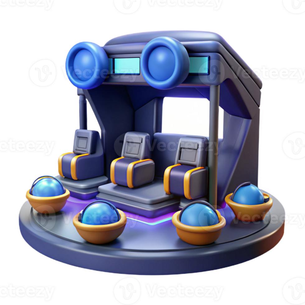 extraordinary creative Futuristic 3D Ride Illustration genuine png