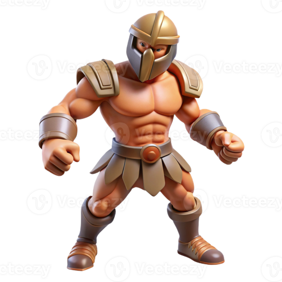 wonderful creative Powerful 3D Gladiator Illustration high quality png