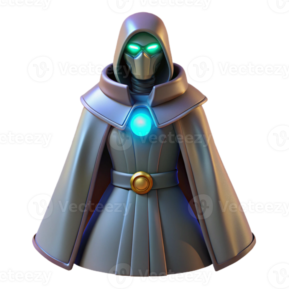 wonderful classic 3D Render Mystic Robe Figure 4K png