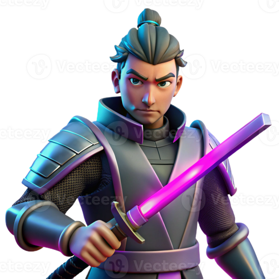 impressive rustic 3D Render of a Warrior high resolution png