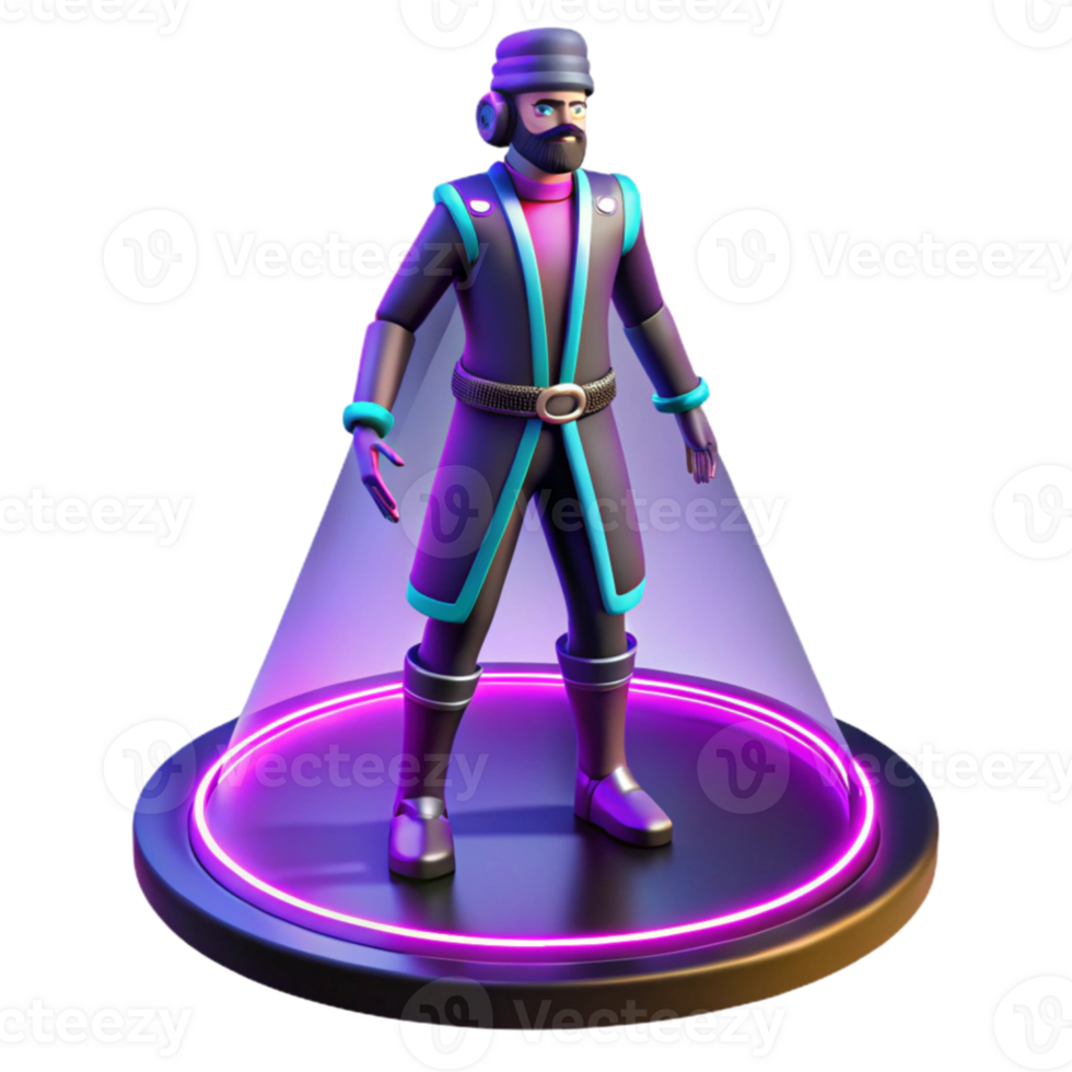 extraordinary creative Stylized 3D Render of a Fantasy Figure authentic png
