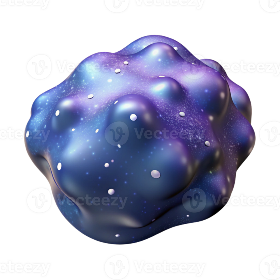 serene traditional 3D Abstract Galaxy Blob authentic png