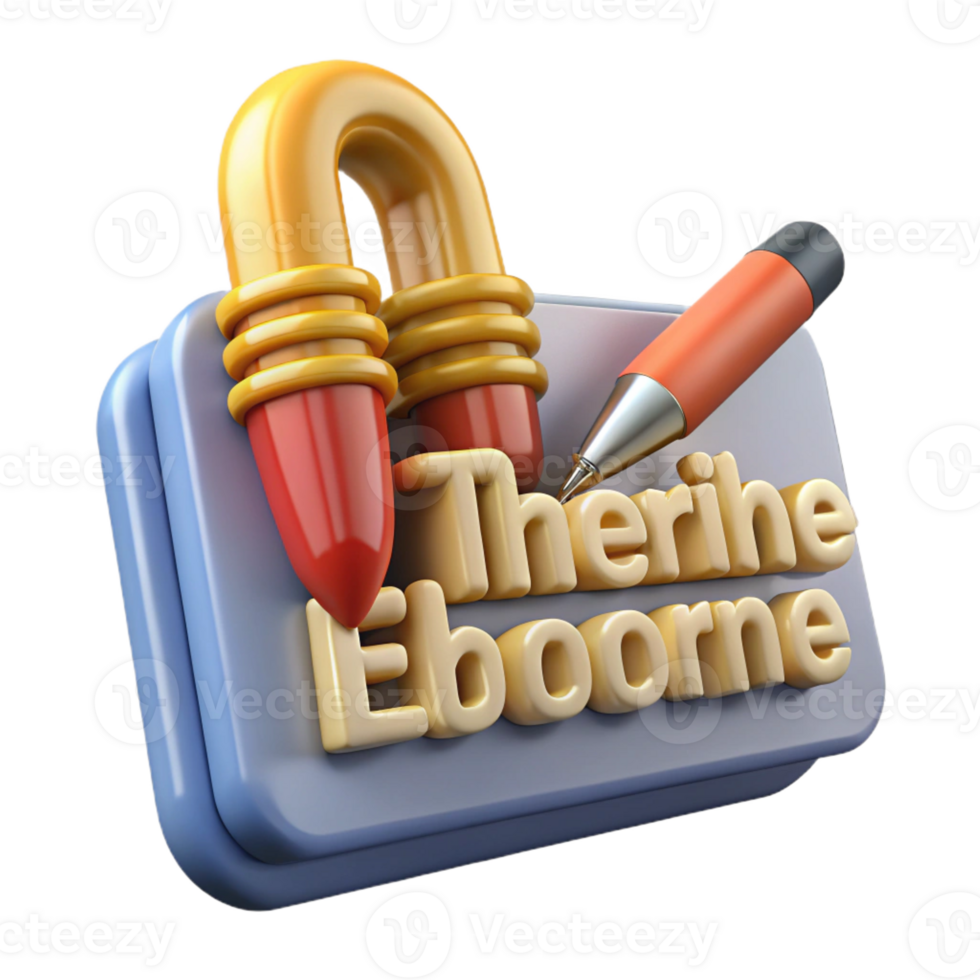 magnificent modern 3D Magnet and Pen Illustration high quality png