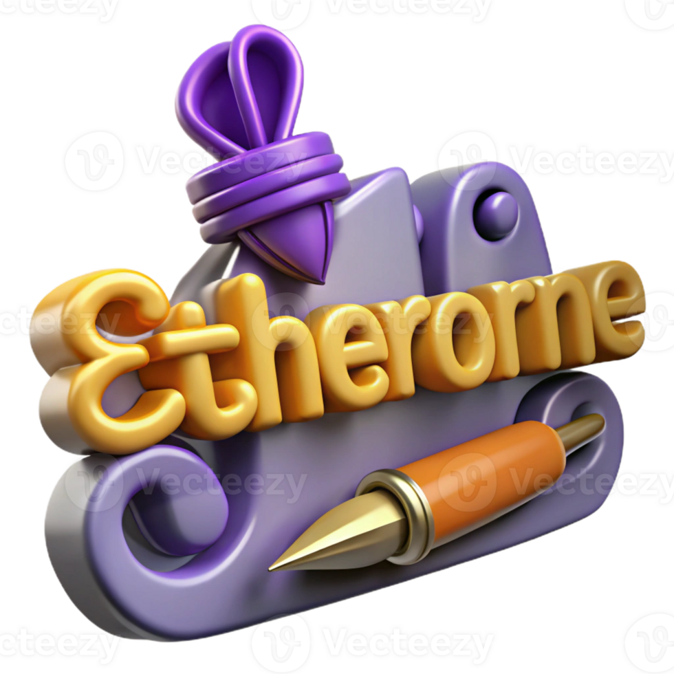 serene abstract Etherorne 3D Render exclusive png