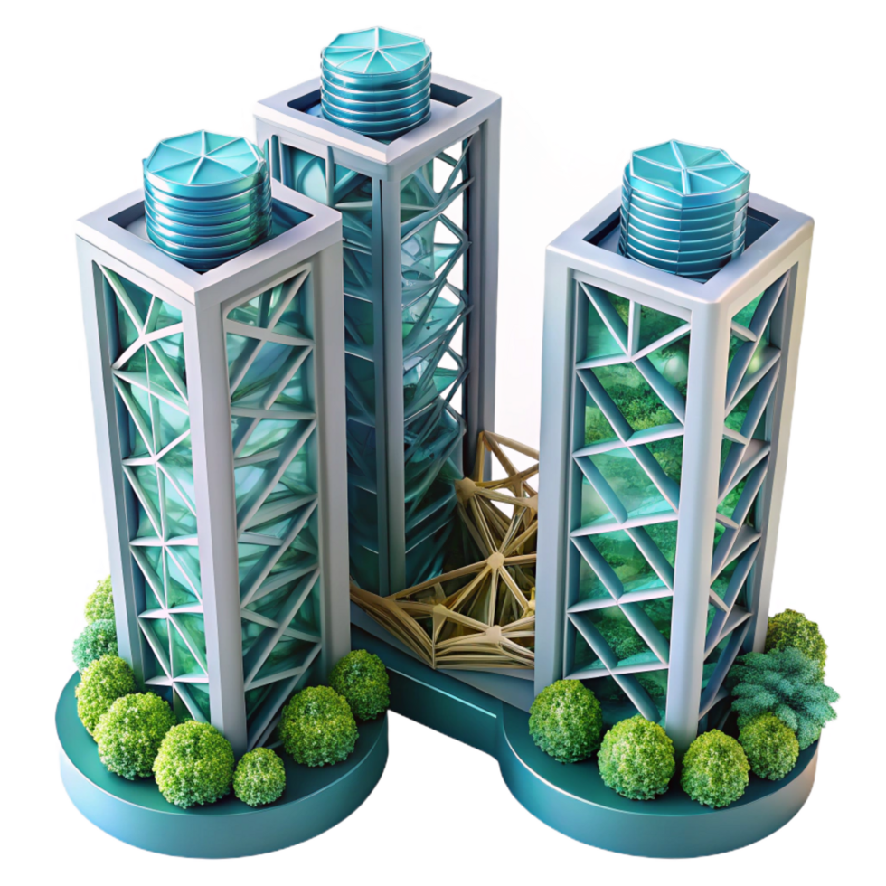 wonderful traditional Futuristic Vertical Farm Towers Sustainable Urban Design high resolution png