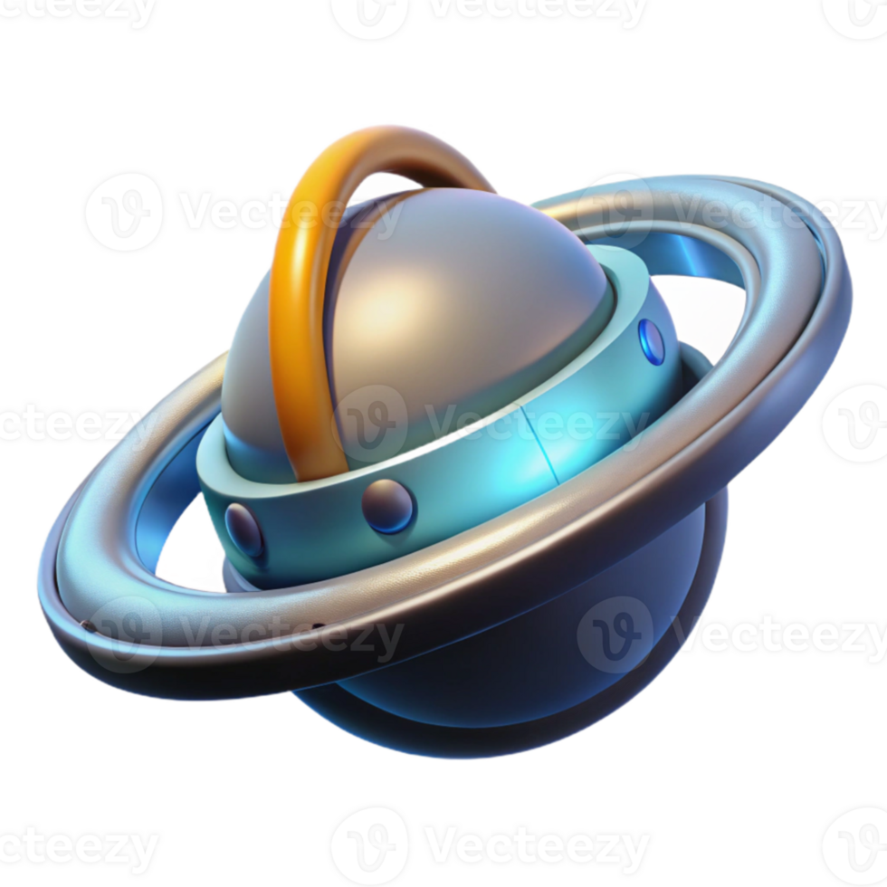 serene classic 3D Render of Futuristic Planet authentic png