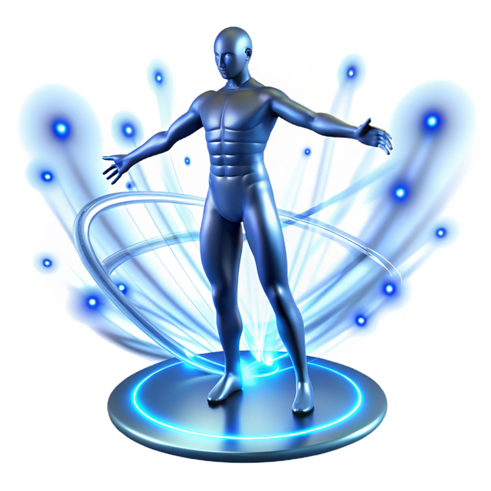 wonderful creative Human Bioenergy Field A Futuristic Visualization high quality png