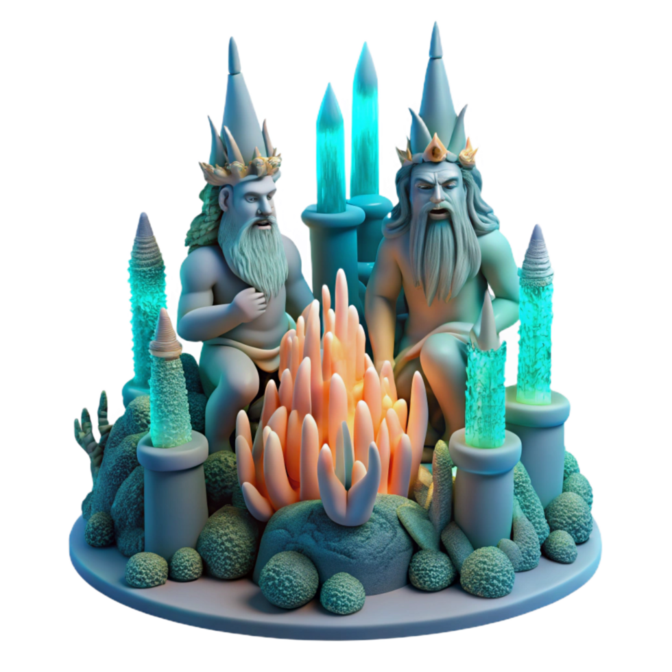beautiful traditional Mythical Kings by Crystal Fire high quality png