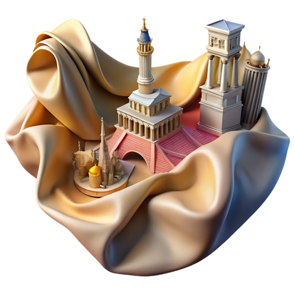 magnificent abstract Architectural Wonders A Collection of Miniature Monuments authentic png