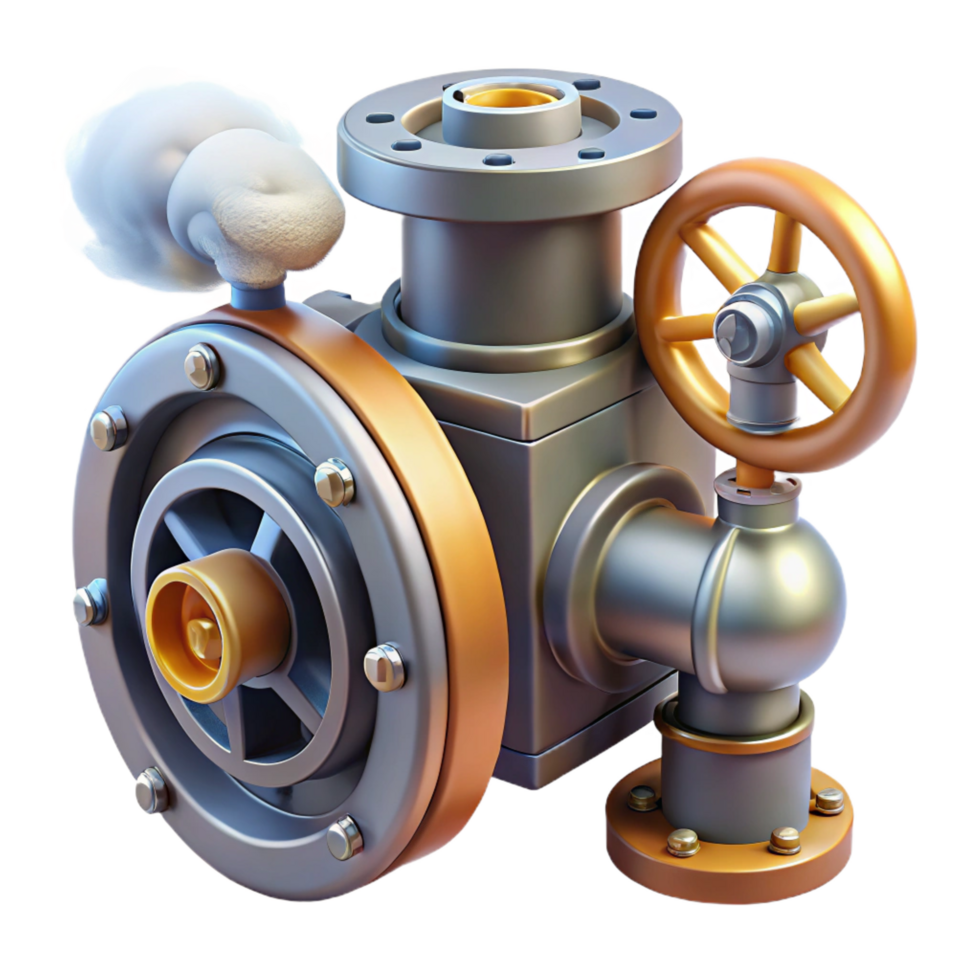 impressive minimalist Industrial Valve System Steam-Powered Machine Components genuine png