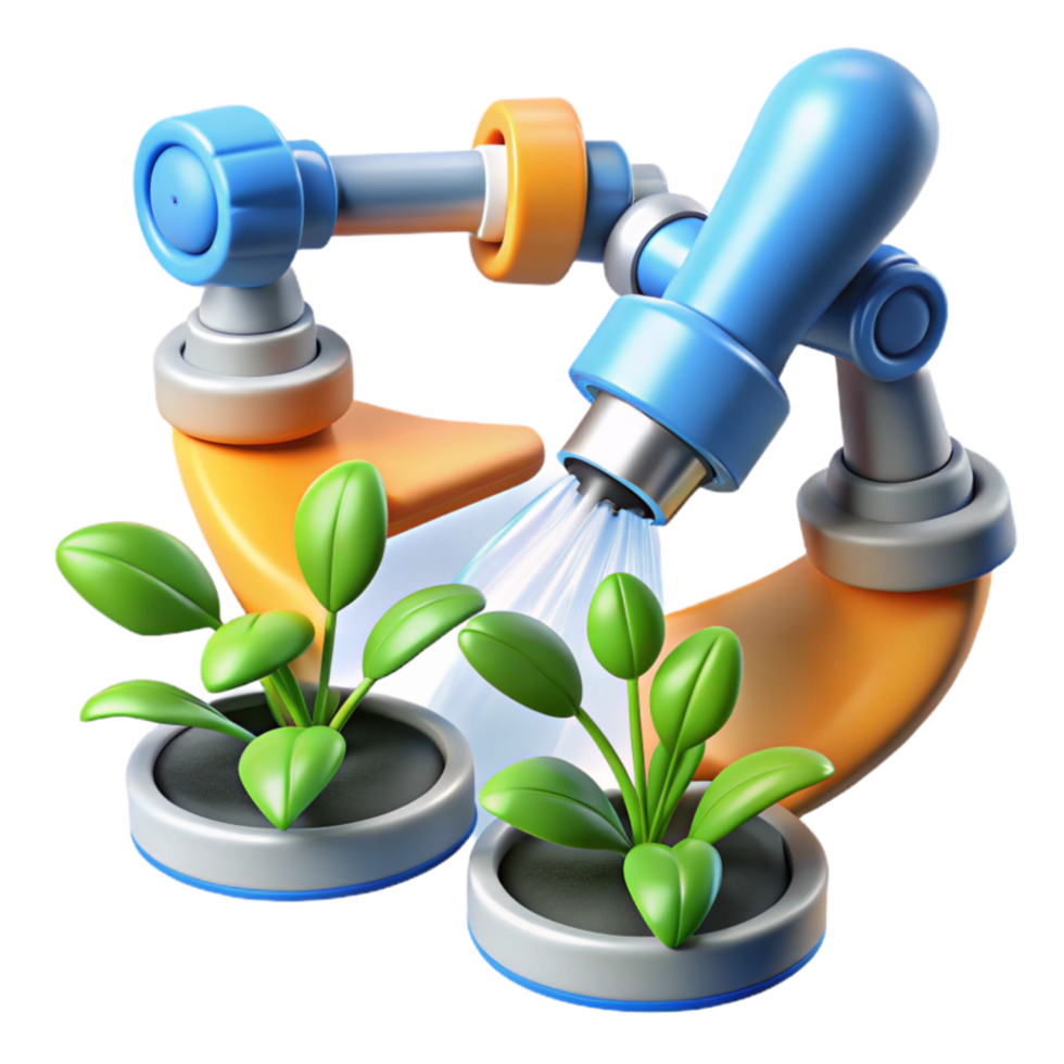 magnificent rustic Automated Plant Irrigation System Smart Watering for Growth detailed png