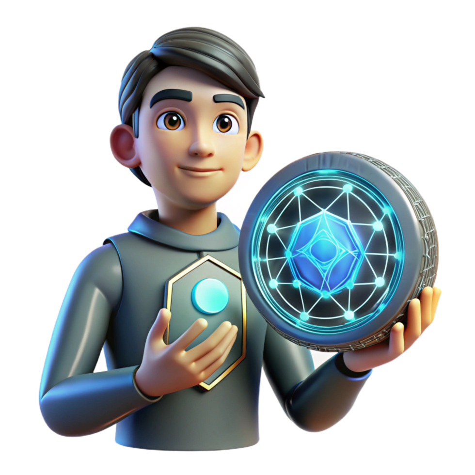 elegant rustic 3D Boy Holding Futuristic Orb Digital Art, Technology, Fantasy, Sci-Fi, Animation, Graphic Design, Abstract, Mystical, Energy, Sphere detailed png