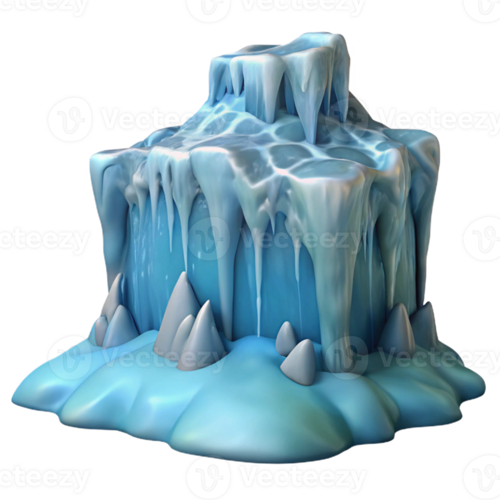 impressive classic Icy Cube 3D Model high resolution png