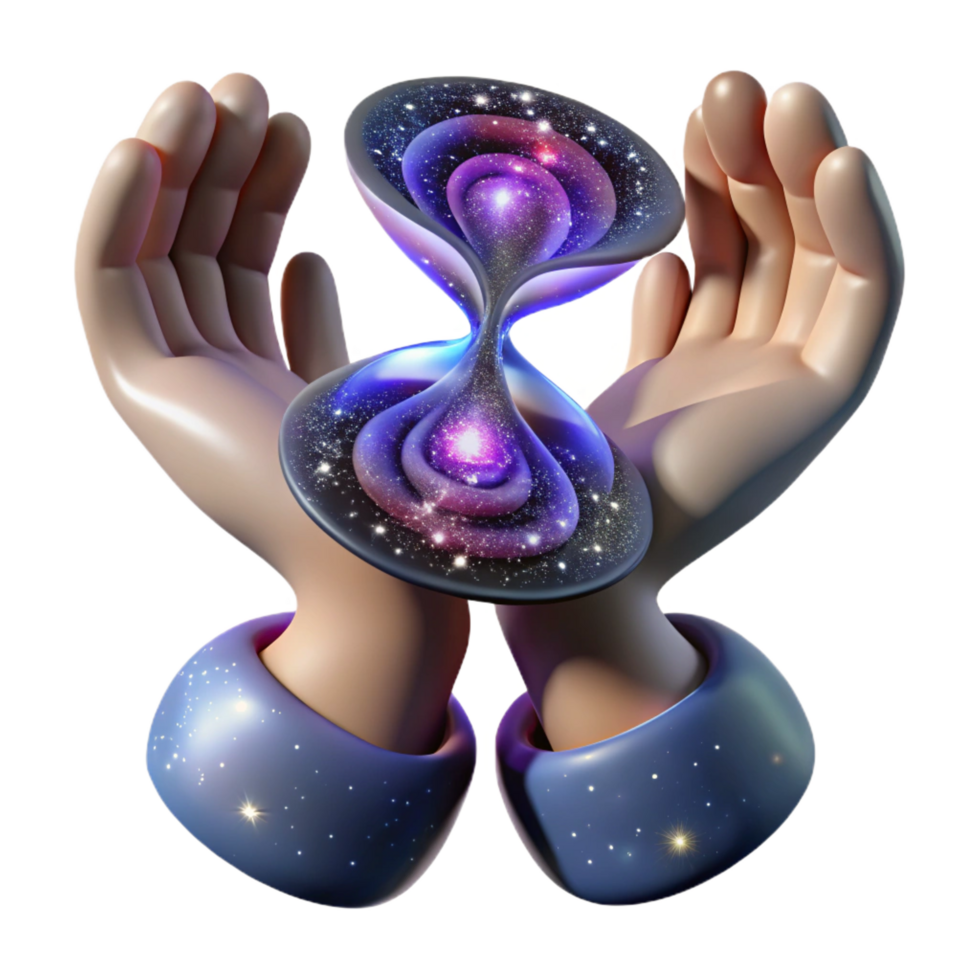 Cosmic Hourglass Exploring the Universes Mysteries png