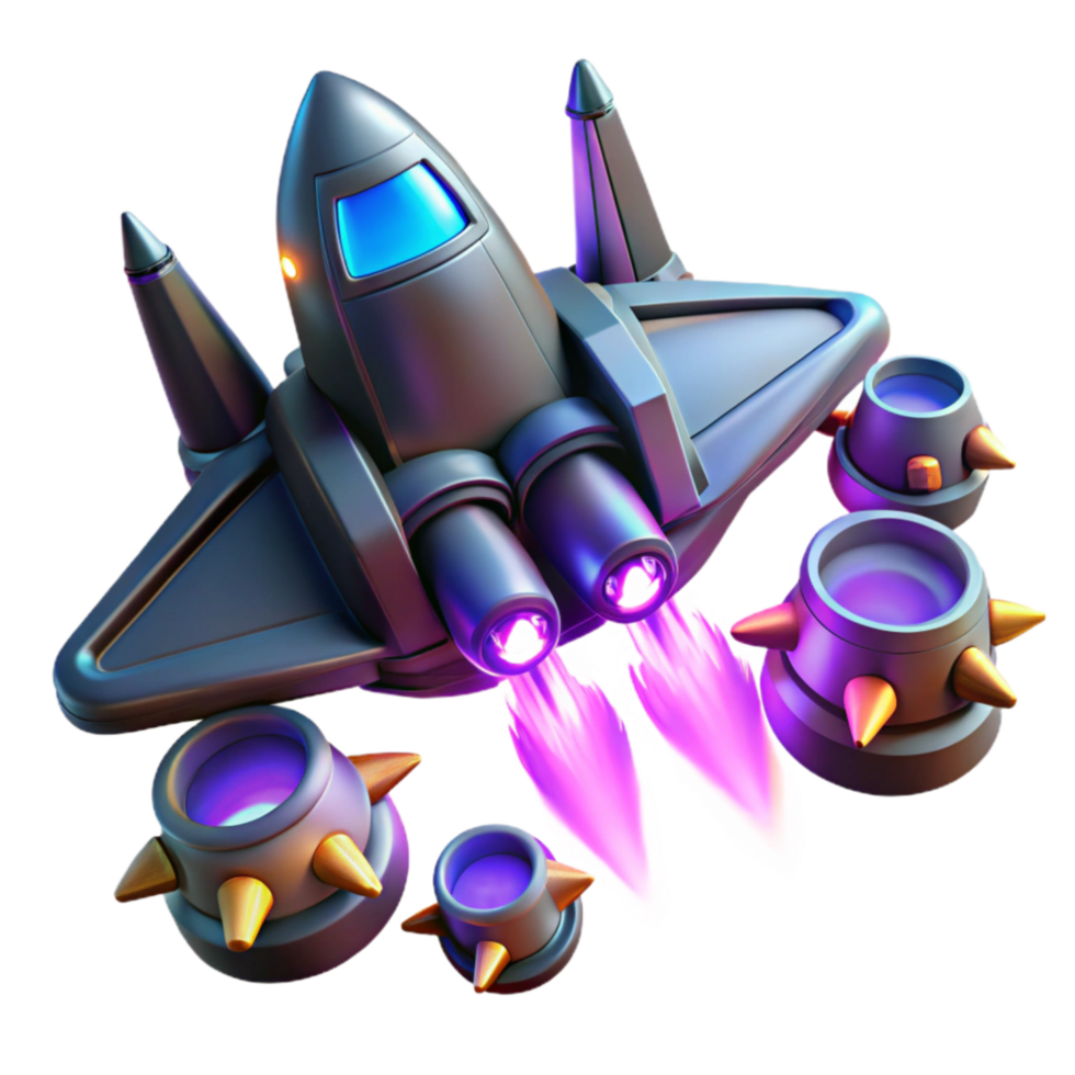 serene vintage Spaceship Blastoff Futuristic Spaceship with Powerful Thrusters genuine png